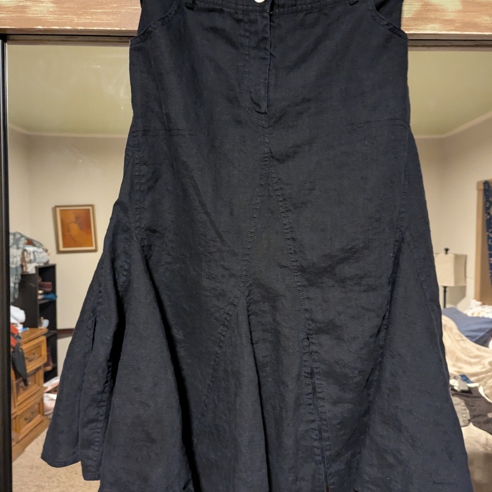 SPANNER Black A-Line Skirt